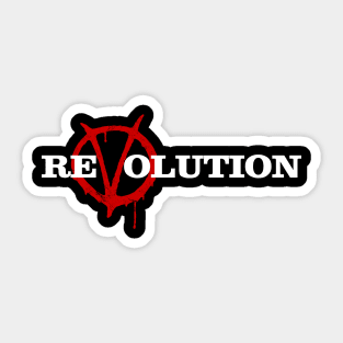 ReVolution V for Vendetta Sticker